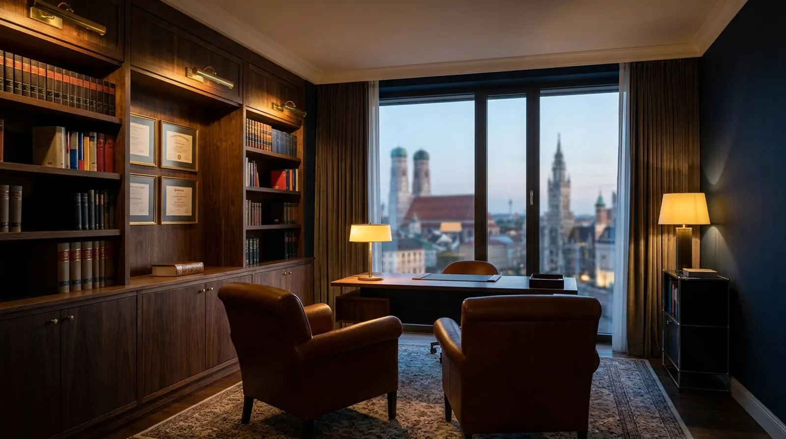 Beispielbild – Kanzleiräume mit Blick über München (Platzhalter)